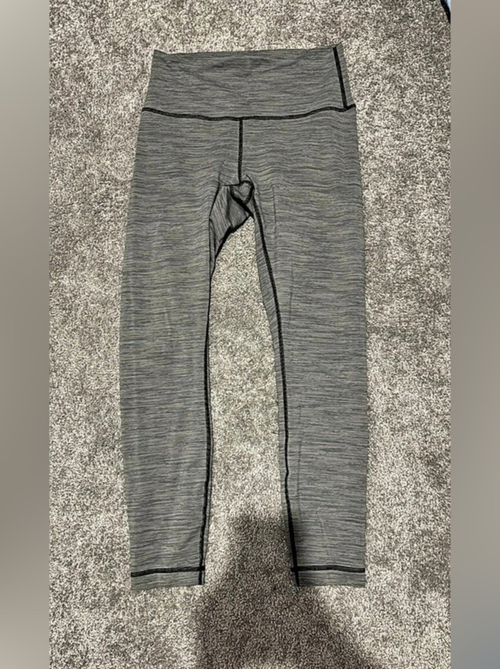 Lululemon High-Rise Pant Gray Striped Leggings